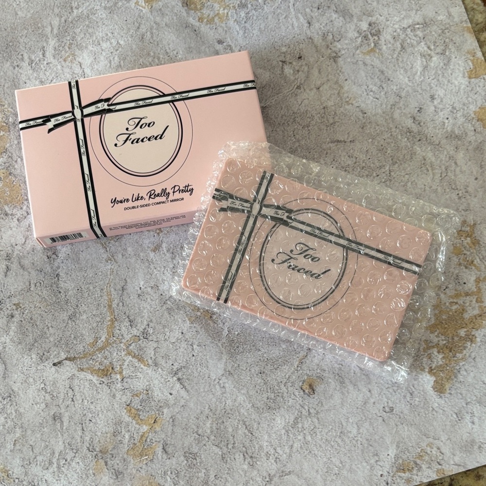 Too Faced Pink Double-Sided Compact Mirror